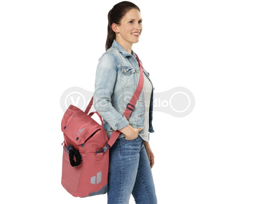 Велосумка на багажник DEUTER Mainhattan 17+10 цвет 5335 redwood-ink