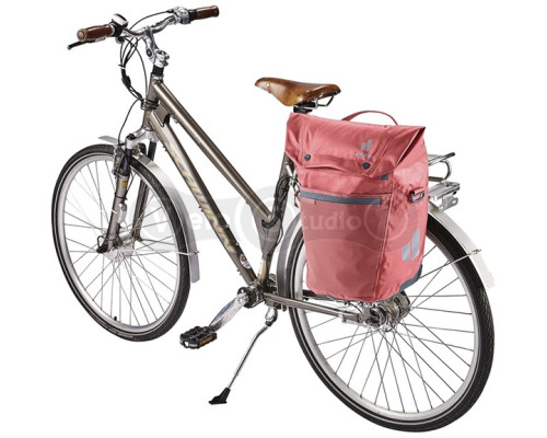 Велосумка на багажник DEUTER Mainhattan 17+10 цвет 5335 redwood-ink