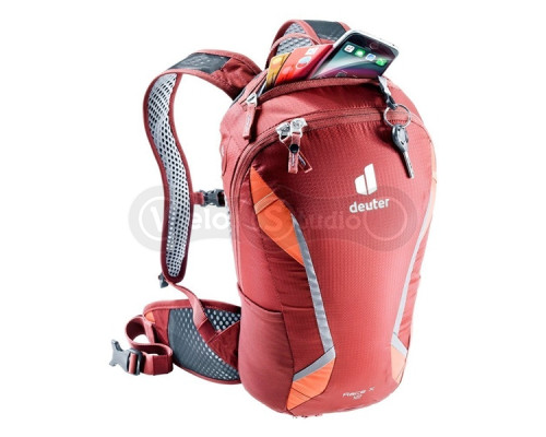 Велорюкзак DEUTER Race X 12 л колір 5907 redwood-paprika