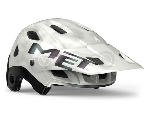 Вело шлем MET PARACHUTE MCR MIPS CE WHITE IRIDESCENT | MATT M (56-58)