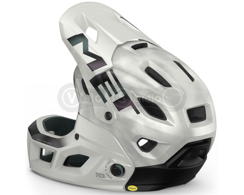 Вело шлем MET PARACHUTE MCR MIPS CE WHITE IRIDESCENT | MATT S (52-56)