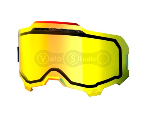 Линза к маске 100% ARMEGA/ARmatic Dual Vented Lens [Mirror Gold], Dual Mirror Gold Lens