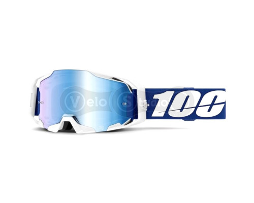 Маска 100% ARMATIC Goggle [Blue], Mirror Blue Lens