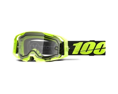 Маска 100% ARMATIC Enduro Goggle [Neon Yellow], Dual Clear Lens