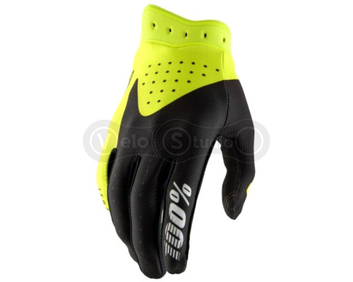 Перчатки 100% iTRACK Glove [Fluo Yellow], S (8)