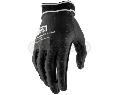 Перчатки 100% RIDEFIT Glove [Dark Black], L (10)