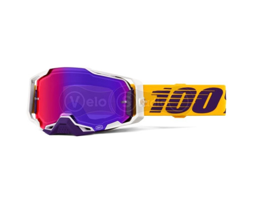 Маска 100% ARMEGA Goggle [Difenbak], Mirror Purple Lens