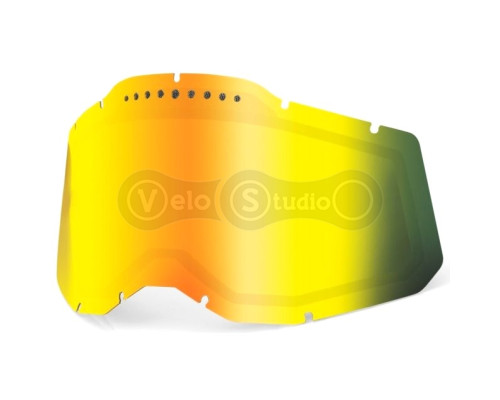 Лінза до маски 100% RC2/AC2/ST2 (Gen.2) Dual Vented Lens [Mirror Gold], Dual Mirror Gold Lens