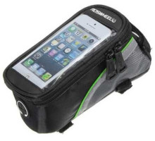 Сумка на раму під смартфон Roswheel 6.5 12496L-A5 колір чорний/зелений