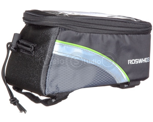 Сумка на раму под смартфон Roswheel 6.5 12496L-A5 цвет черный/зеленый