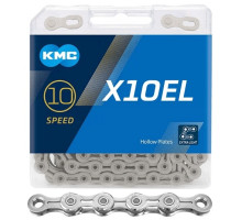 Цепь KMC X10EL Silver 10 скоростей 114 звеньев + замок