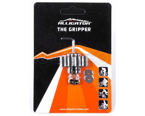Тримач гідролінії Alligator Gripper I на раму/вилку чорний