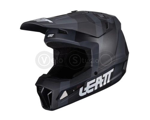 Мотошлем Leatt Helmet Moto 3.5 Black S (55-56 см) + Маска Velocity 4.5