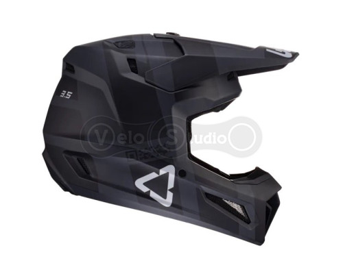 Мотошлем Leatt Helmet Moto 3.5 Black S (55-56 см) + Маска Velocity 4.5