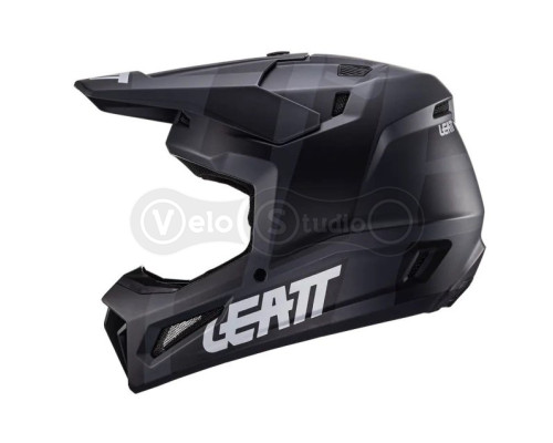 Мотошлем Leatt Helmet Moto 3.5 Black XS (53-54 см) + Маска Velocity 4.5
