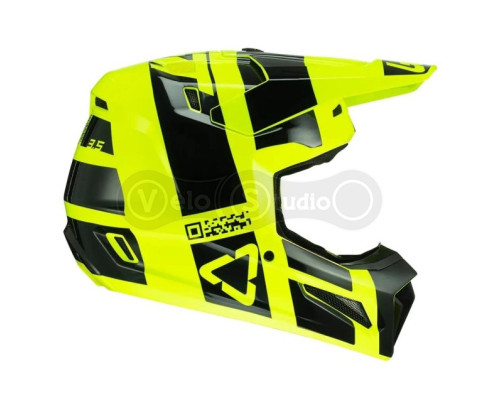 Мотошлем Leatt Helmet Moto 3.5 Citrus XXL (63-64 см) + Маска Velocity 4.5