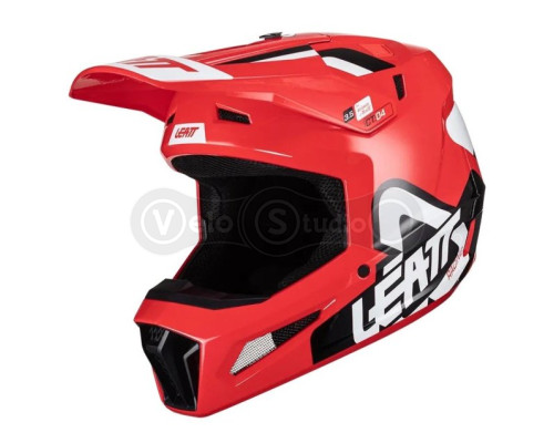 Мотошолом Leatt Helmet Moto 3.5 Red M (57-58 см) + Маска Velocity 4.5