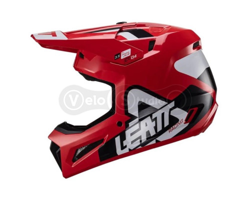 Мотошолом Leatt Helmet Moto 3.5 Red M (57-58 см) + Маска Velocity 4.5