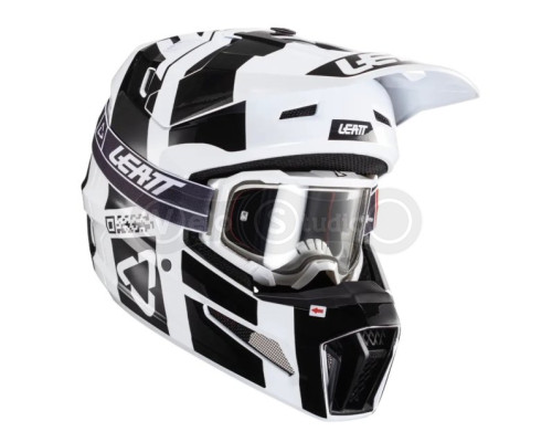 Мотошолом Leatt Helmet Moto 3.5 White S (55-56 см) + Маска Velocity 4.5