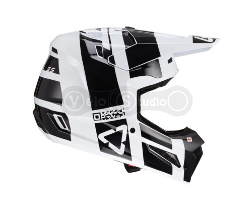 Мотошолом Leatt Helmet Moto 3.5 White S (55-56 см) + Маска Velocity 4.5