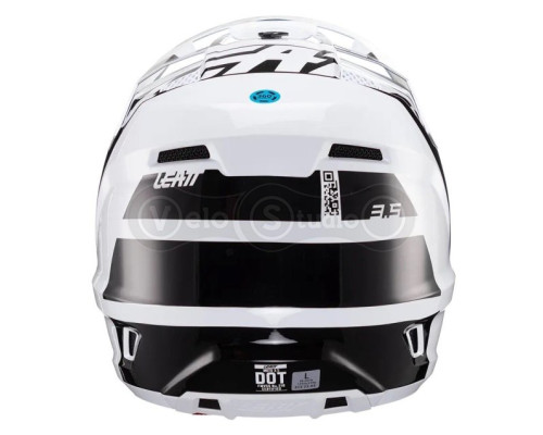 Мотошолом Leatt Helmet Moto 3.5 White S (55-56 см) + Маска Velocity 4.5