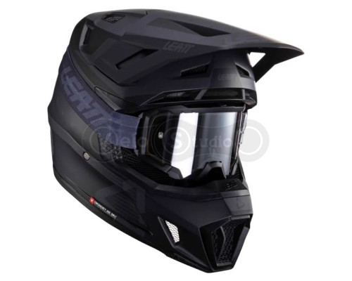 Мотошолом Leatt Helmet Moto 7.5 Stealth M (57-58 см) + Маска Velocity 4.5