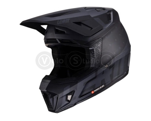 Мотошолом Leatt Helmet Moto 7.5 Stealth M (57-58 см) + Маска Velocity 4.5