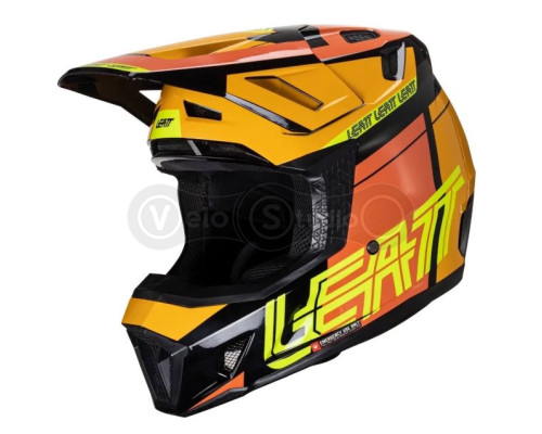 Мотошолом Leatt Helmet Moto 7.5 Citrus M (57-58 см) + Маска Velocity 4.5