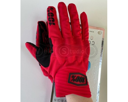 Перчатки Ride 100% Cognito Smart Shock Red размер S