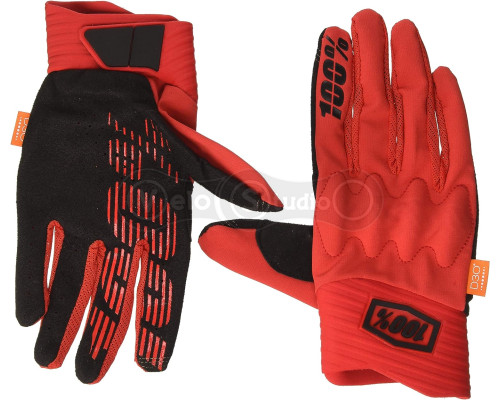 Перчатки Ride 100% Cognito Smart Shock Red размер S