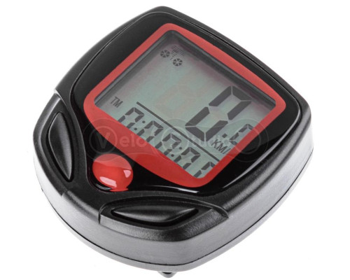 Велокомпьютер ONRIDE Drop 14 проводной 14 функций красный