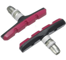 Тормозные колодки Alligator VB-620 70 мм V-Brake чёрные - красные