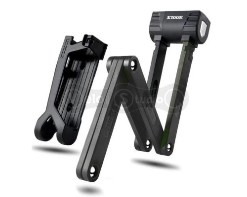 Вело замок фолдинговый ETOOK ET510L 5 х 900 мм чёрный