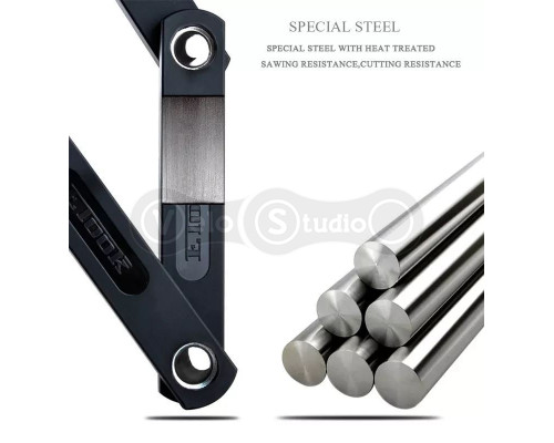 Вело замок фолдинговый ETOOK ET590 5 х 1100 мм красный