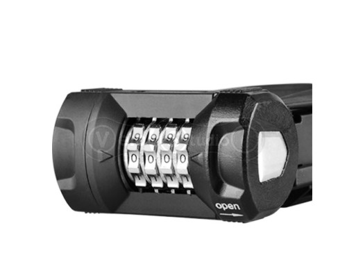 Вело замок фолдинговый ETOOK ET590 C 5 х 1100 мм с кодовым замком