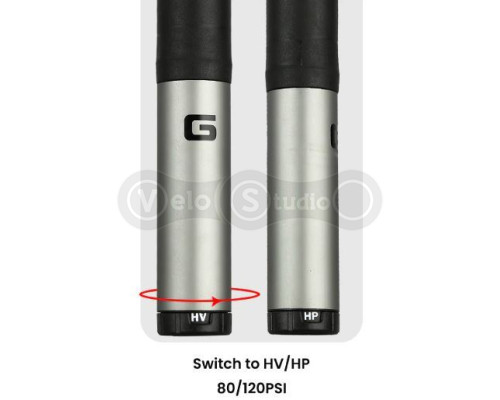 Насос Giyo GP-89 c манометром, шлангом и регулировкой давления 80/120 psi