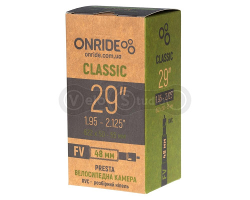 Велосипедна камера ONRIDE Classic RVC 29x1.95-2.125 FV 48