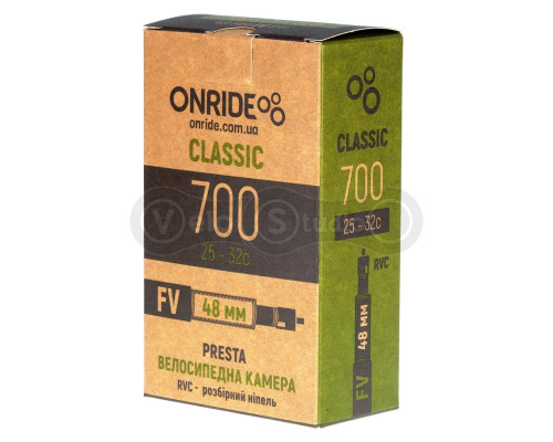 Велосипедна камера ONRIDE Classic RVC 700x25-32c FV 48