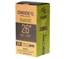 Велосипедная камера ONRIDE Classic RVC 26x1.95-2.125 FV 48