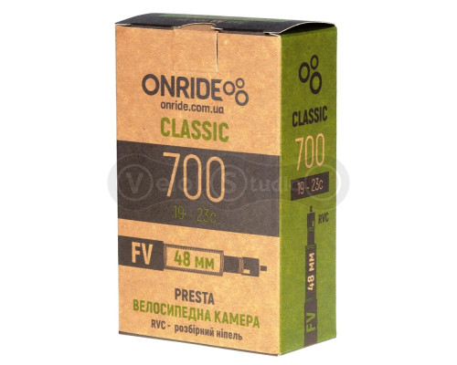 Велосипедна камера ONRIDE Classic RVC 700x19-23c FV 48