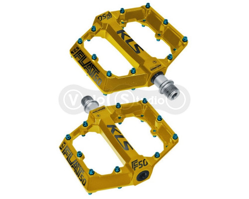Педали KLS Flat 50 желтые