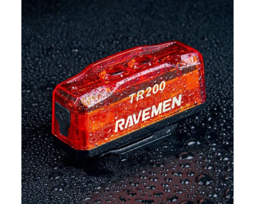 Мигалка задняя Ravemen TR200 с датчиком движения 200 лм