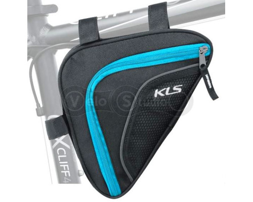 Сумка под раму KLS Wedge ECO (объем 0,9 литра) синяя