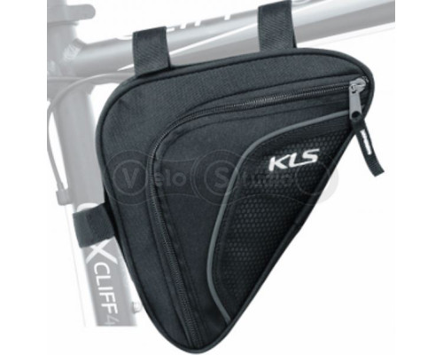 Сумка под раму KLS Wedge ECO (объем 0,9 литра) чёрная