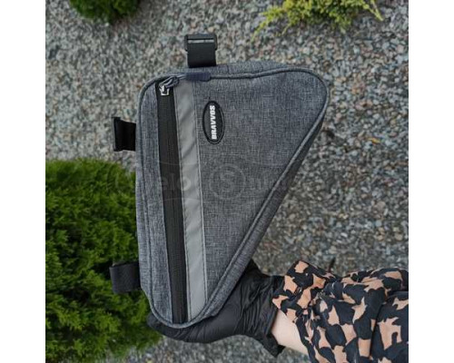 Вело сумка под раму Bravvos F-089 серая