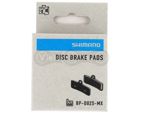 Тормозные колодки Shimano D02S металл, XT, SLX, DEORE, SAINT, ZEE
