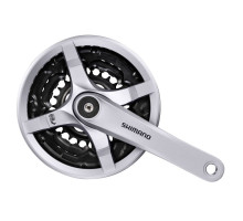 Шатуны Shimano FC-TY501 Tourney 170 мм 48X38X28 серые