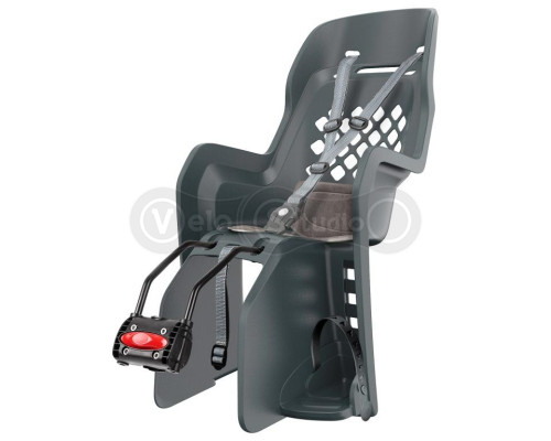 Детское кресло Polisport Joy FF на подседельную трубу серое