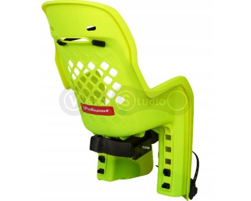 Детское кресло Polisport Joy CFS на багажник неоновое