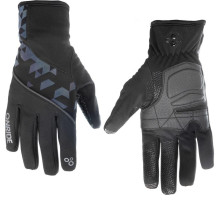 Вело перчатки демисезонные ONRIDE Tropic чёрные размер M